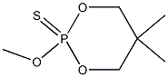 2-Methoxy-5,5-dimethyl-1,3,2-dioxaphosphorinane-2-thione Struktur