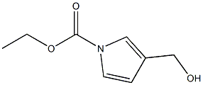 3-Hydroxymethyl-1H-pyrrole-1-carboxylic acid ethyl ester Struktur