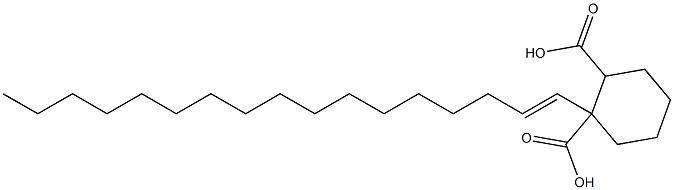 Cyclohexane-1,2-dicarboxylic acid hydrogen 1-(1-heptadecenyl) ester Struktur