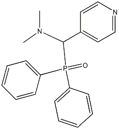 4-[(Dimethylamino)(diphenylphosphinoyl)methyl]pyridine Struktur