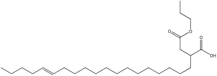 2-(14-Nonadecenyl)succinic acid 1-hydrogen 4-propyl ester Struktur