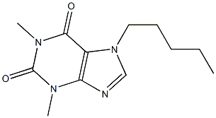 1,3-Dimethyl-7-amylxanthine Struktur