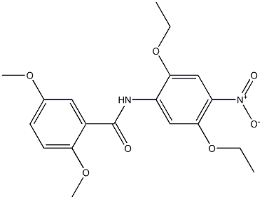 2',5'-Diethoxy-2,5-dimethoxy-4'-nitrobenzanilide Struktur