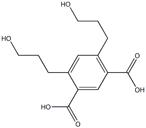 4,6-Bis(3-hydroxypropyl)isophthalic acid Struktur