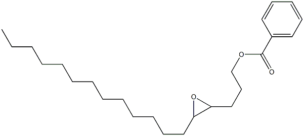 Benzoic acid 4,5-epoxyoctadecan-1-yl ester Struktur