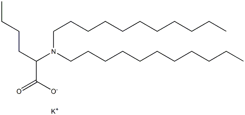 2-(Diundecylamino)hexanoic acid potassium salt Struktur