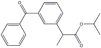 2-(3-Benzoylphenyl)propionic acid isopropyl ester Struktur