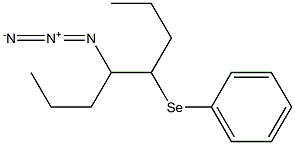 4-Azido-5-phenylselenooctane Struktur