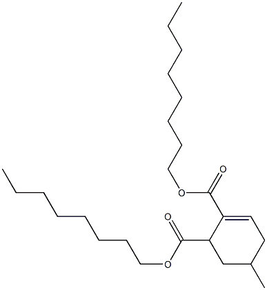 5-Methyl-2-cyclohexene-1,2-dicarboxylic acid dioctyl ester Struktur