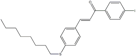 4-((Octylthio))-4'-iodochalcone Struktur