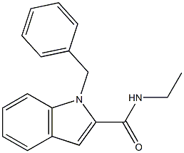 1-Benzyl-N-ethyl-1H-indole-2-carboxamide Struktur