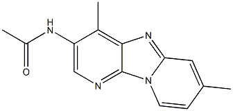 N-[4,7-Dimethyldipyrido[1,2-a:3',2'-d]imidazol-3-yl]acetamide Struktur