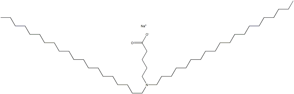 5-(Diicosylamino)valeric acid sodium salt Structure