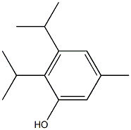 2,3-Diisopropyl-5-methylphenol Struktur