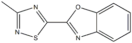 2-(3-Methyl-1,2,4-thiadiazol-5-yl)benzoxazole Struktur