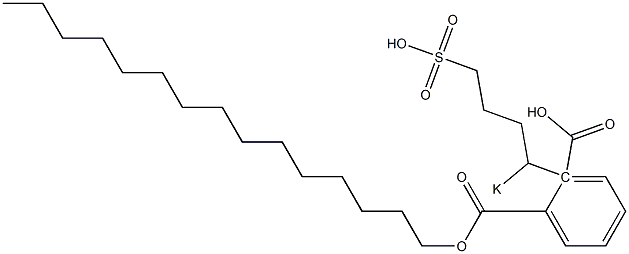 Phthalic acid 1-pentadecyl 2-(1-potassiosulfobutyl) ester Struktur