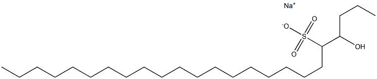 4-Hydroxytetracosane-5-sulfonic acid sodium salt Struktur