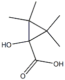 1-Hydroxy-2,2,3,3-tetramethylcyclopropanecarboxylic acid Struktur