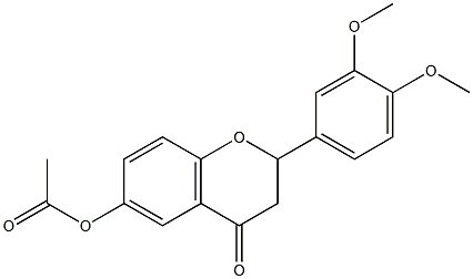 6-Acetoxy-3',4'-dimethoxyflavanone Struktur