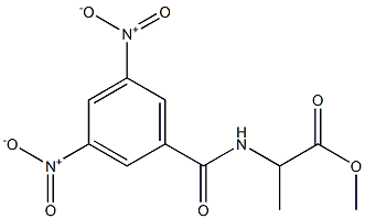 N-(1-Methoxycarbonylethyl)-3,5-dinitrobenzamide Struktur