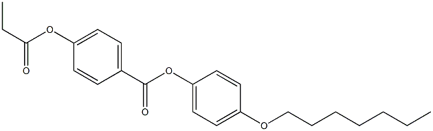 p-Propanoyloxybenzoic acid p-(heptyloxy)phenyl ester Struktur