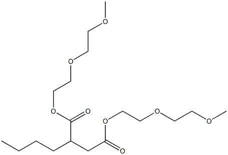 Butylsuccinic acid bis[2-(2-methoxyethoxy)ethyl] ester Struktur