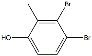 3,4-Dibromo-2-methylphenol Struktur