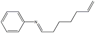 N-(6-Hepten-1-ylidene)aniline Struktur