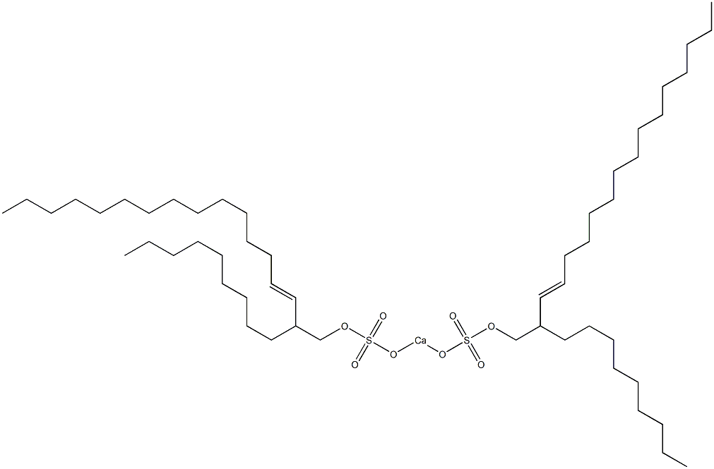 Bis(2-nonyl-3-heptadecenyloxysulfonyloxy)calcium Struktur