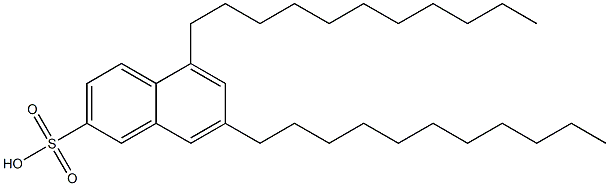 5,7-Diundecyl-2-naphthalenesulfonic acid Struktur