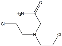 2-[Bis(2-chloroethyl)amino]acetamide Struktur