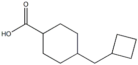 4-(Cyclobutylmethyl)cyclohexanecarboxylic acid Struktur