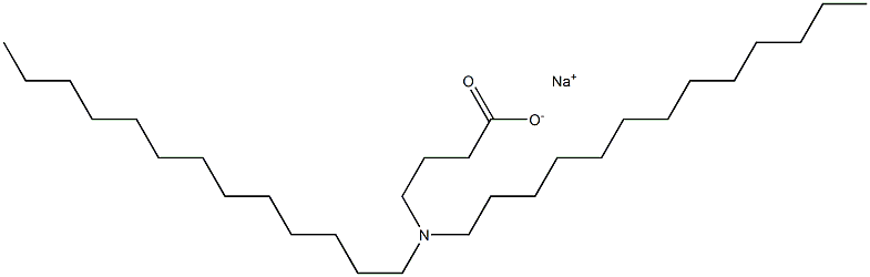 4-(Ditridecylamino)butyric acid sodium salt Struktur