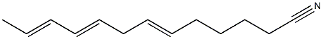 6,9,11-Tridecatrienenitrile Struktur