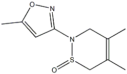 2-(5-Methylisoxazol-3-yl)-4,5-dimethyl-3,6-dihydro-2H-1,2-thiazine 1-oxide Struktur