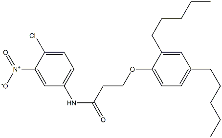 N-(4-Chloro-3-nitrophenyl)-3-(2,4-diamylphenoxy)propanamide Struktur