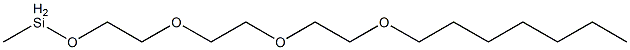 Methyl[2-[2-[2-(heptyloxy)ethoxy]ethoxy]ethoxy]silane Struktur