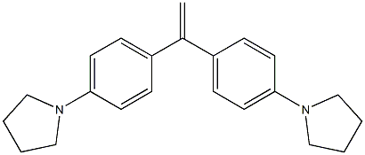 1,1-Bis[4-(1-pyrrolidinyl)phenyl]ethene Struktur