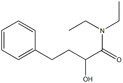 N,N-Diethyl-2-hydroxy-4-phenylbutanamide Struktur