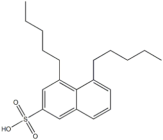 4,5-Dipentyl-2-naphthalenesulfonic acid Struktur