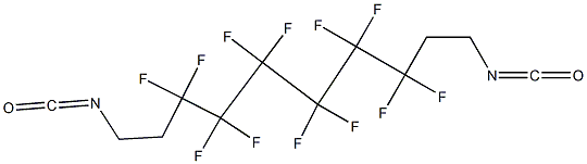 3,3,4,4,5,5,6,6,7,7,8,8-Dodecafluorodecane-1,10-diyldi(isocyanate) Struktur