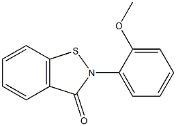 2-(2-Methoxyphenyl)-1,2-benzisothiazol-3(2H)-one Struktur