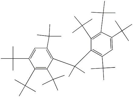 2,2-Bis(2,3,4,6-tetra-tert-butylphenyl)propane Struktur