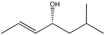 [R,(-)]-6-Methyl-2-heptene-4-ol Struktur