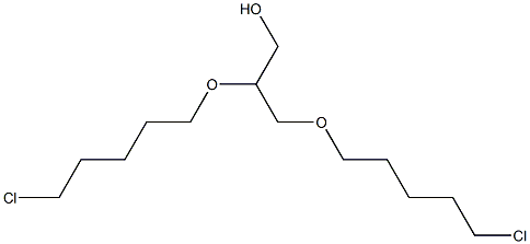 2,3-Bis(5-chloropentyloxy)-1-propanol Struktur