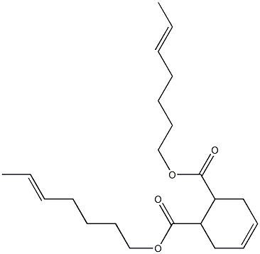 4-Cyclohexene-1,2-dicarboxylic acid bis(5-heptenyl) ester Struktur