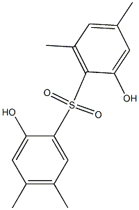 2,2'-Dihydroxy-4,4',5,6'-tetramethyl[sulfonylbisbenzene] Struktur