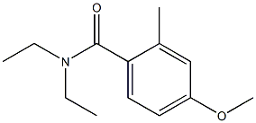 4-Methoxy-2-methyl-N,N-diethylbenzamide Struktur