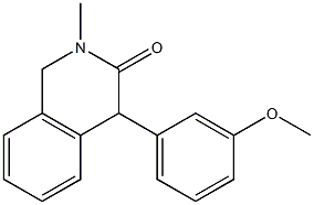 1,4-Dihydro-2-methyl-4-(3-methoxyphenyl)isoquinolin-3(2H)-one Struktur