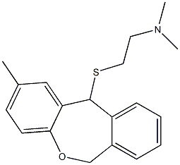 2-Methyl-11-[[2-(dimethylamino)ethyl]thio]-6,11-dihydrodibenz[b,e]oxepin Struktur